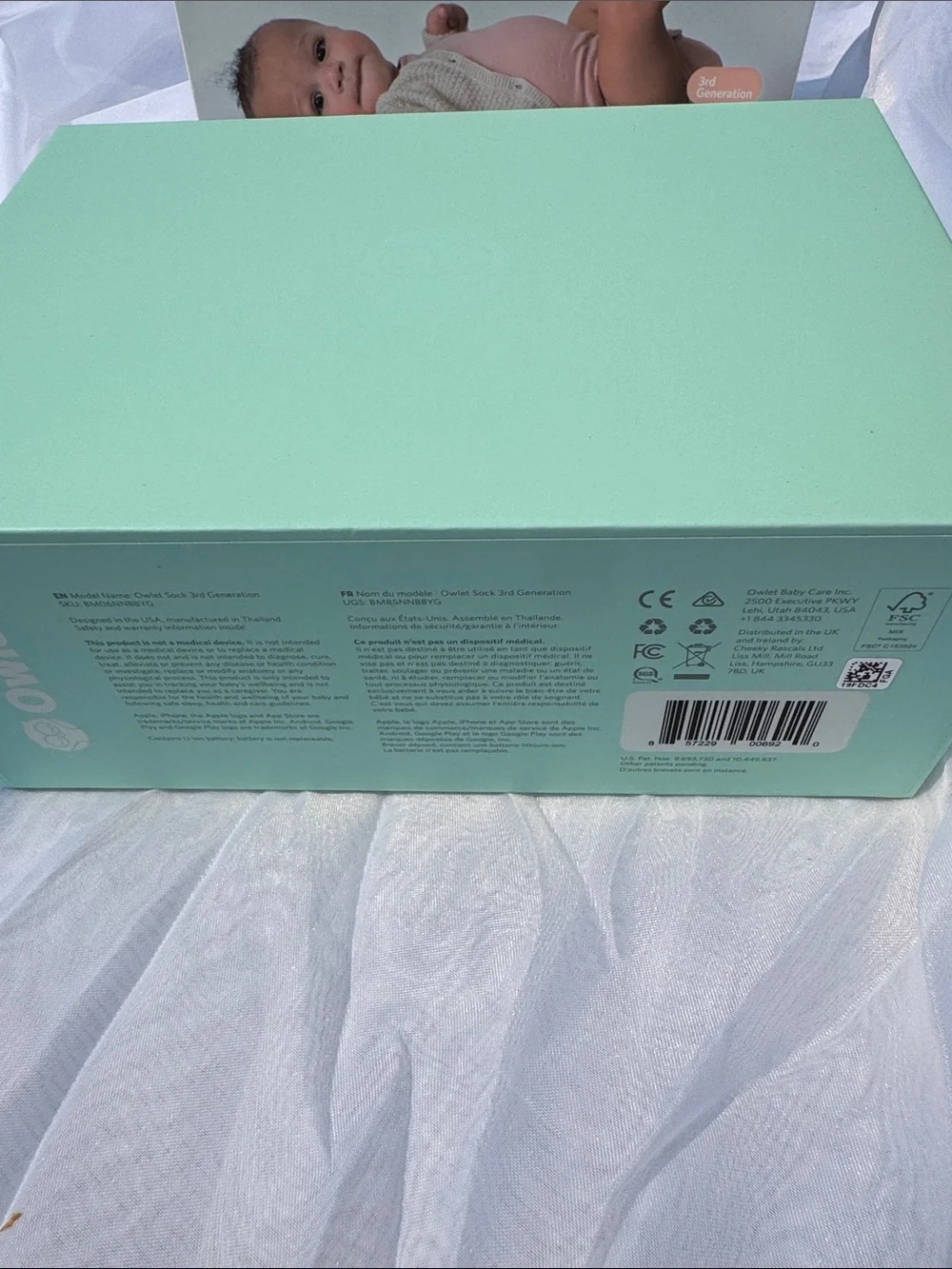 Owlet Smart Sock Baby Monitor – Mint Green
